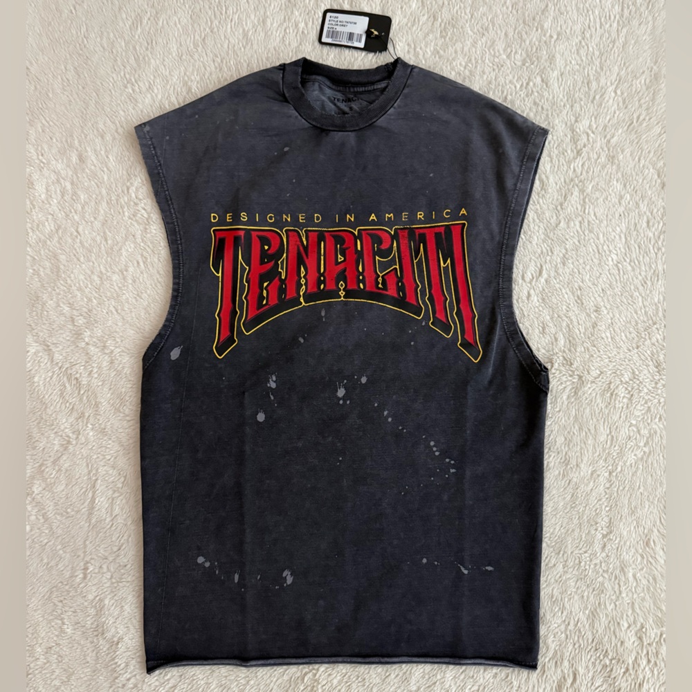 Men’s Tenaciti Studios T-Shirt, Sleeveless, Size Small, NWT